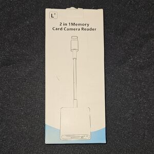 White Memory Card Reader for Computers and Laptops